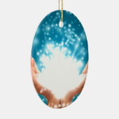 グリーンヒーリングハンドチャクラ霊気エナジーzen yoga セラミックオーナメント (右)