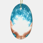 グリーンヒーリングハンドチャクラ霊気エナジーzen yoga セラミックオーナメント (左)