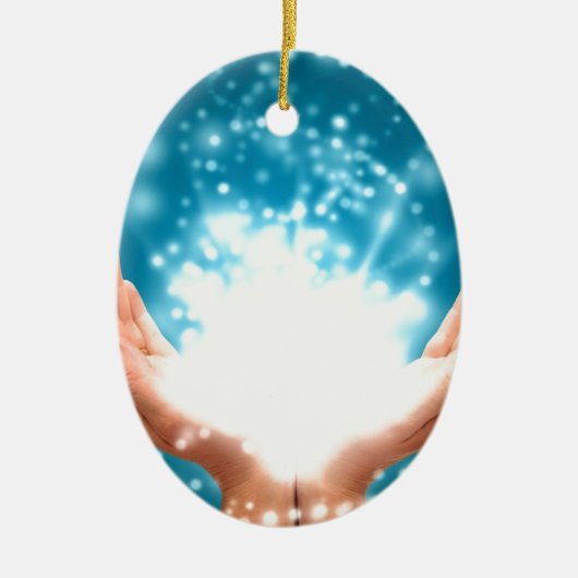 グリーンヒーリングハンドチャクラ霊気エナジーzen yoga セラミックオーナメント (正面)
