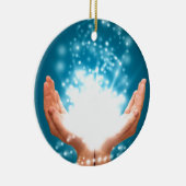 グリーンヒーリングハンドチャクラ霊気エナジーzen yoga セラミックオーナメント (右)