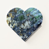 グリーンビアーナイトクリスタルノートブックハートバレンタイン ノートブック (裏面)