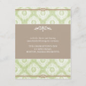 グリーンビクトリアダマスク披露宴カード エンクロージャーカード (裏面)
