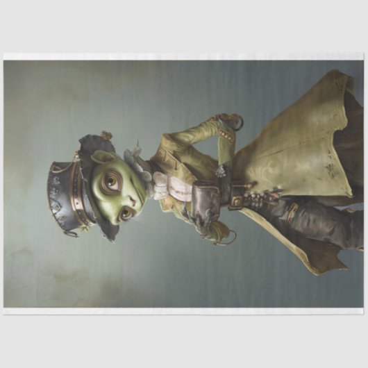 グリーンビクトリアンクリケットの切り離 薄葉紙 (正面)