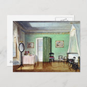 グリーンビクトリアンベッドルーム ポストカード (正面/裏面)