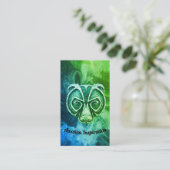 グリーンビジネスカード内のアーティスト 名刺 (スタンド正面)