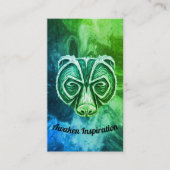 グリーンビジネスカード内のアーティスト 名刺 (正面)