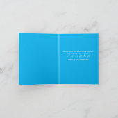 グリーンビジネスターコイズホリデークリスマスカード 招待状 (内部)