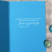 グリーンビジネスターコイズホリデークリスマスカード 招待状