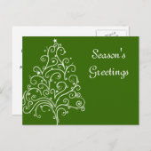 グリーンビジネス季節のごあいさつのクリスマスツリー シーズンポストカード (正面/裏面)