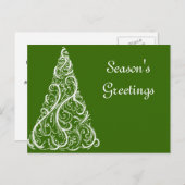 グリーンビジネス季節のごあいさつのクリスマスツリー ポストカード (正面/裏面)
