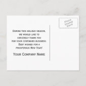 グリーンビジネス季節のごあいさつのクリスマスツリー ポストカード (裏面)