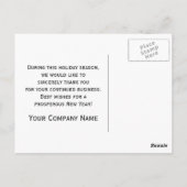 グリーンビジネス季節のごあいさつのクリスマスツリー ポストカード (裏面)