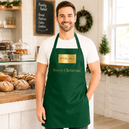 グリーンビジネス ロゴ クリスマス 従業員 エプロン