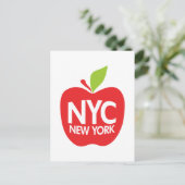 グリーンビッグアップルNYC ポストカード (スタンド正面)