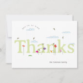 グリーンビッ感謝していク春ビーシーン サンキューカード (正面)