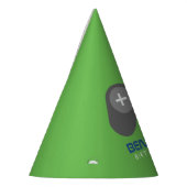 グリーンビデオゲームコントローラ子供の誕生日 パーティーハット (左)