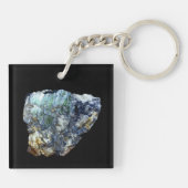 グリーンビビアーナイト結晶 キーホルダー (裏面)