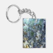 グリーンビビアーナイト結晶 キーホルダー (正面左)