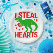 グリーンビャンタインI盗むハート ペーパープレート (パーティー)