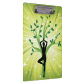 グリーンビューティフルヒーラーヨガヨギチャクラエネルギーチ クリップボード (右)