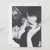 グリーンビラ植物水結婚色の珊瑚写真 招待状 (裏面)