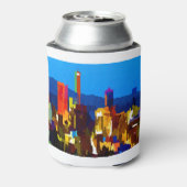 グリーンビルサウスカロライナのダウンタウンスカイライン 缶クーラー (缶裏面)