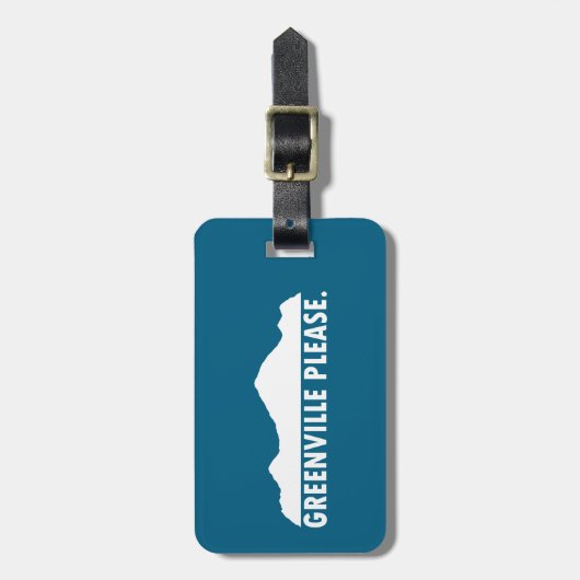 グリーンビルサウスカロライナ州お願い ラゲッジタグ (正面縦)
