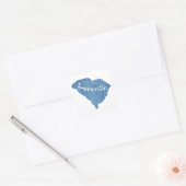 グリーンビルサウスカロライナ木目 スクエアシール (封筒)