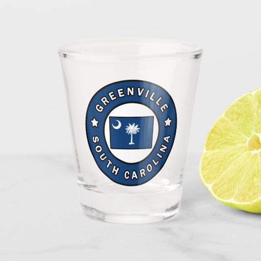 グリーンビルサウスカロライナ ショットグラス (正面)