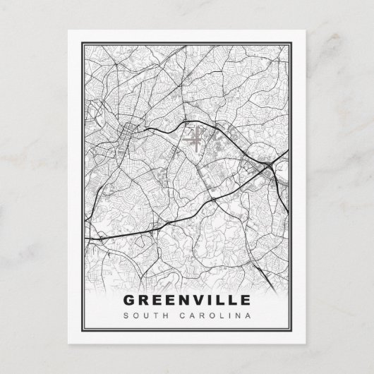 グリーンビル地図 ポストカード (正面)