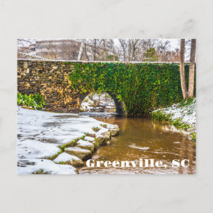 グリーンビル、サウスカロライナSnow on Reedy River ポストカード