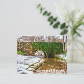 グリーンビル、サウスカロライナSnow on Reedy River ポストカード (スタンド正面)