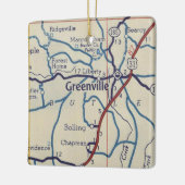 グリーンビルALヴィンテージマップ セラミックオーナメント (左)