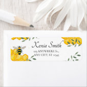 グリーンビーシンプルエステティックハニカムリターン ラベル (インサイチュ)