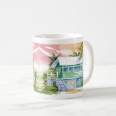 グリーンビーチコテージフォートマイヤーズビーチフロリダマグ コーヒーマグカップ (正面右)