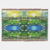 グリーンビーナスが池でスコットランドを食べた スローブランケット (正面)