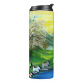 グリーンビーナスが池でスコットランドを食べた タンブラー (回転左)