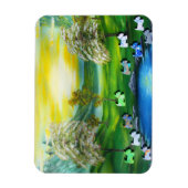 グリーンビーナスが池でスコットランドを食べた マグネット (縦)