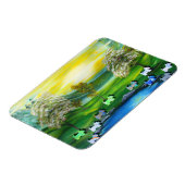 グリーンビーナスが池でスコットランドを食べた マグネット (左側)