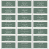 グリーンビーリーメリークリスマスホリデーゲストアドレス シール (正面)