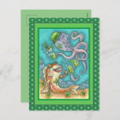 グリーンビールへのサンパディの魚とタコの応援 シーズンポストカード (正面/裏面)