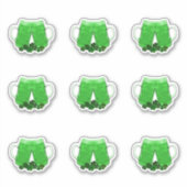 グリーンビールアイリッシュシャームロックサンパトリックス・デイ シール (正面)