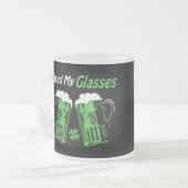 グリーンビールセントパトリックの日フロストマグカップ フロストグラスマグカップ (正面左)