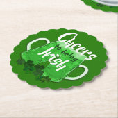 グリーンビール応援アイリッシュサンパトリックスの日 ペーパーコースター (アングル)