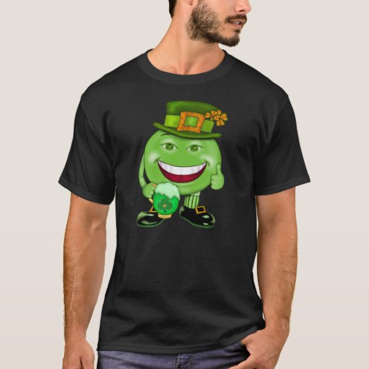 グリーンビール&シャームロック Tシャツ (正面)