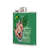 グリーンビール フラスク (左)