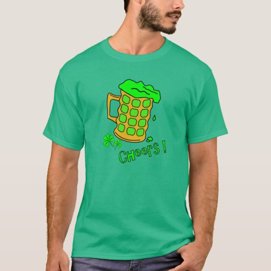グリーンビール – St patricks dayTシャツ Tシャツ (正面)