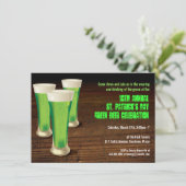 グリーンビールSt patricks dayパーティの招待状 招待状 (スタンド正面)
