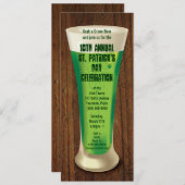 グリーンビールSt patricks dayパーティー 招待状 (正面/裏面)