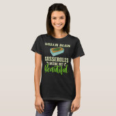 グリーンビーンカセロールレシピ皿スナックひも豆 Tシャツ (正面フル)